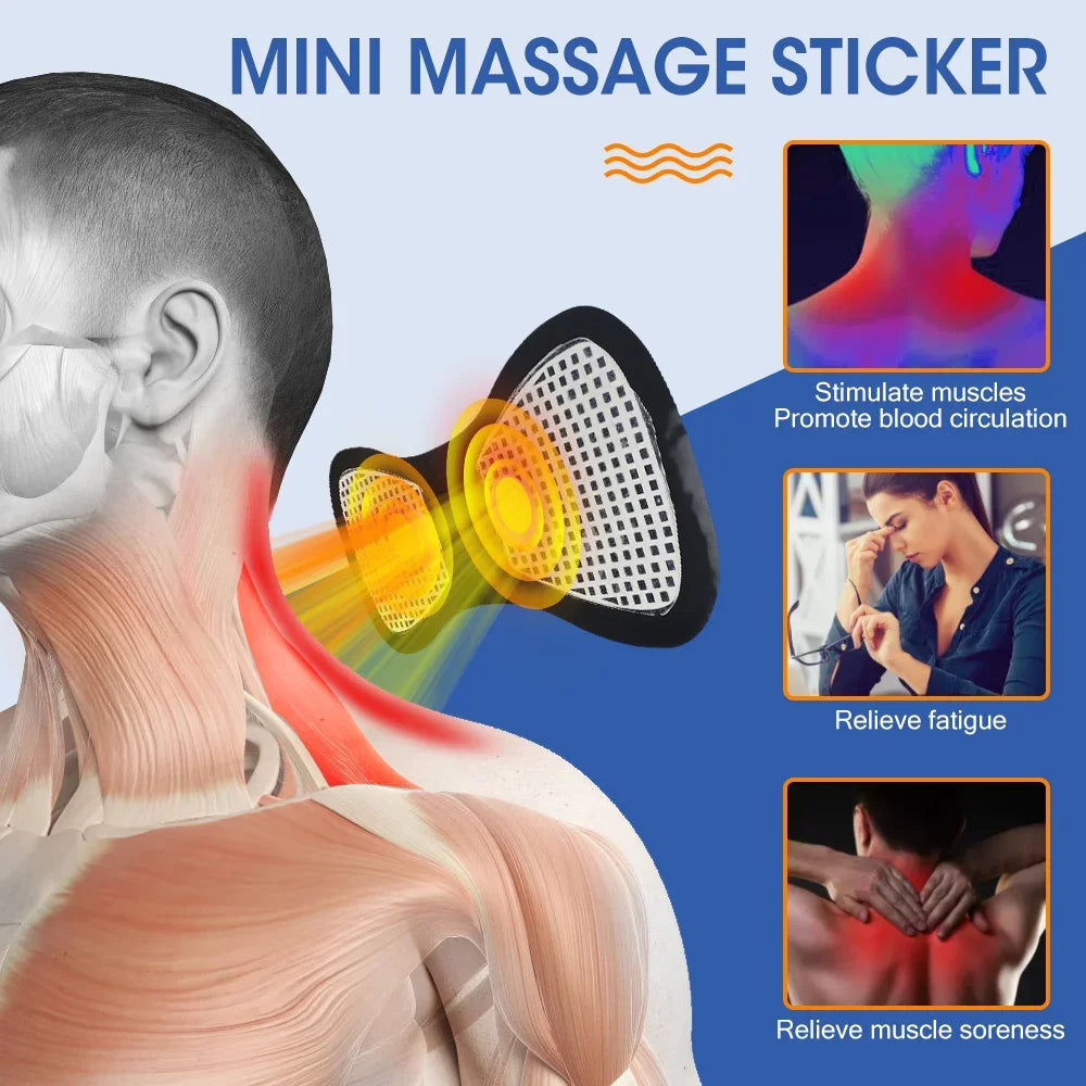 Professional Electric Neck Massager with EMS Technology for Muscle Relief and Pain Management