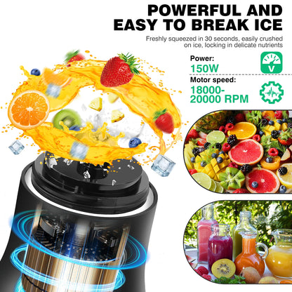 600Ml Portable Mini Blender - USB Rechargeable Smoothie Maker for On-the-Go